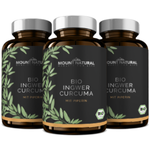 Produktbild Bio Ingwer Curcuma 3 Dosen